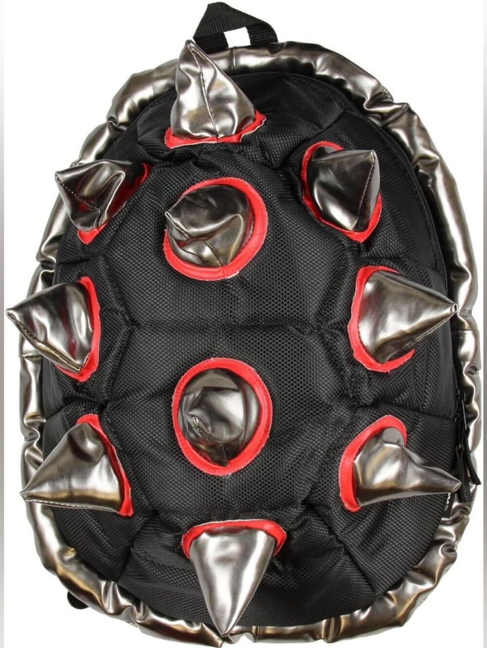 BioDomes Spiked Black-Red Turtle Shell Backpack 19" NEW!